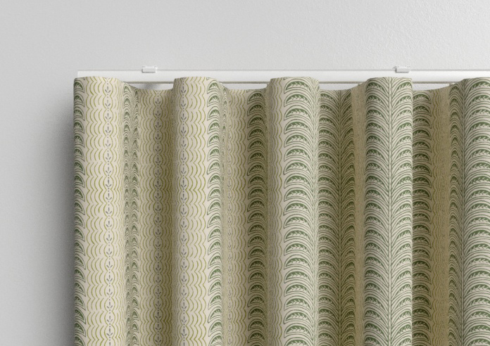 Land & Shore Fintra Stripe, Green - Made to Measure Curtains - Image 13